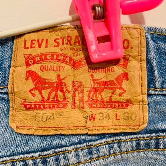Levi's Other - Levi's Waist Size 34 Length 30 504 Regular Straight Stretch Men's Jeans
